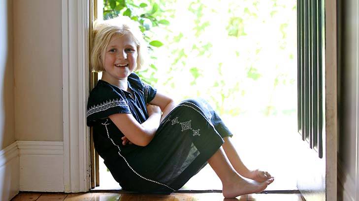 Doing well: Juliet Callow, 7, has Asperger's and has benefited from early intervention. Photo: Anthony Johnson