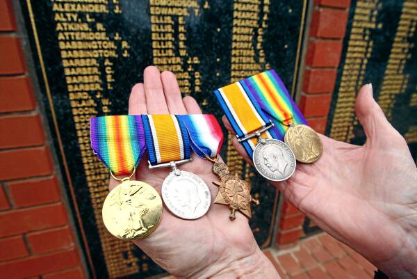 The medals of brothers James and David Swasbrick home at last.