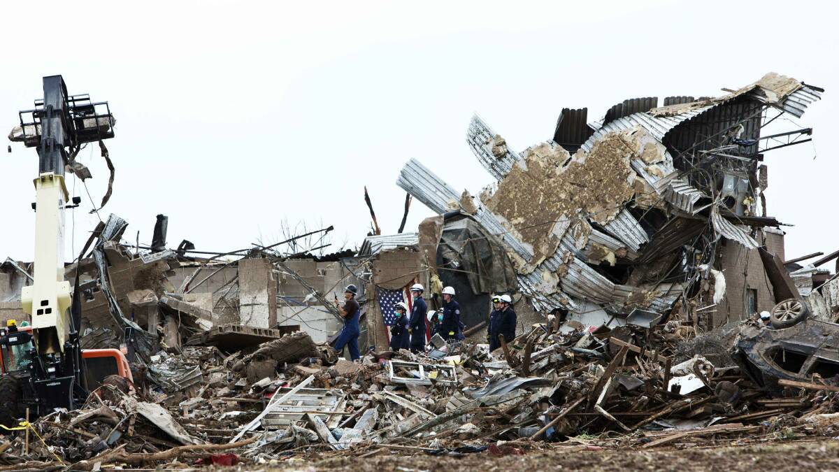 Recovery and cleanup efforts get underway after a tornado tore apart Moore, Oklahoma. Photo: REUTERS