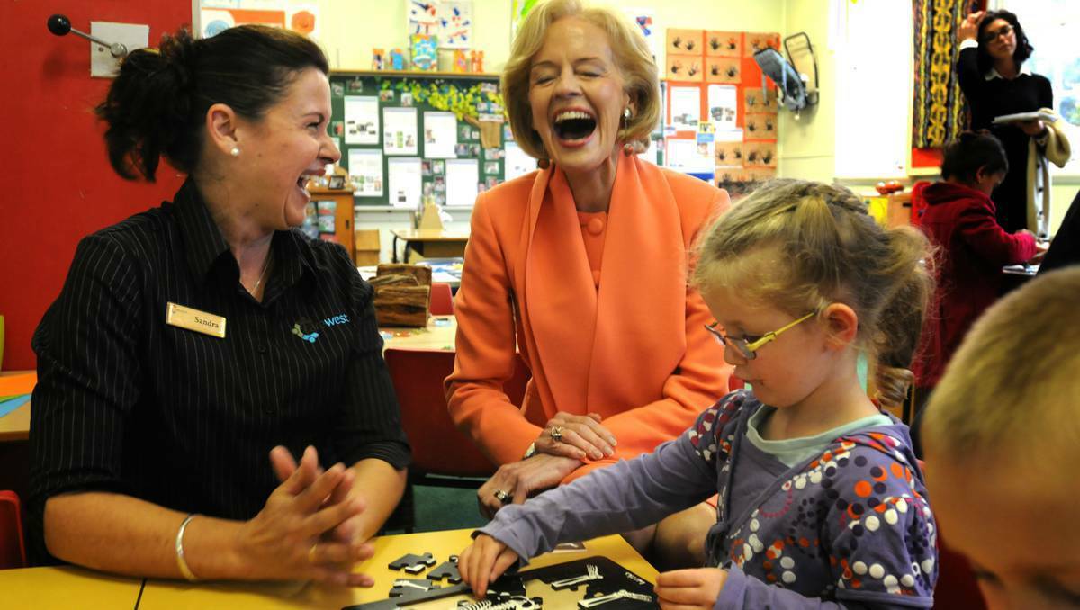 Governor-General Quentin Bryce visited Orange to take a tour of the city and meet some of the local residents. Picture: Steve Gosch.