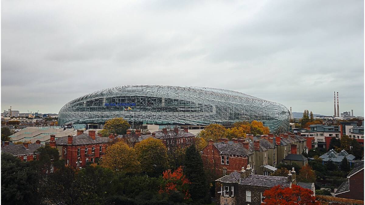 General view of the Aviva Stadium before the International match between Ireland and Australia. Photo: Getty Images.