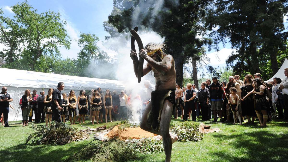 BENDIGO ADVERTISER: The Dja Dja Wurrung people celebrated their landmark native title settlement with an ceremony in Rosalind Park: Trent Nelson. Picture: JODIE DONNELLAN