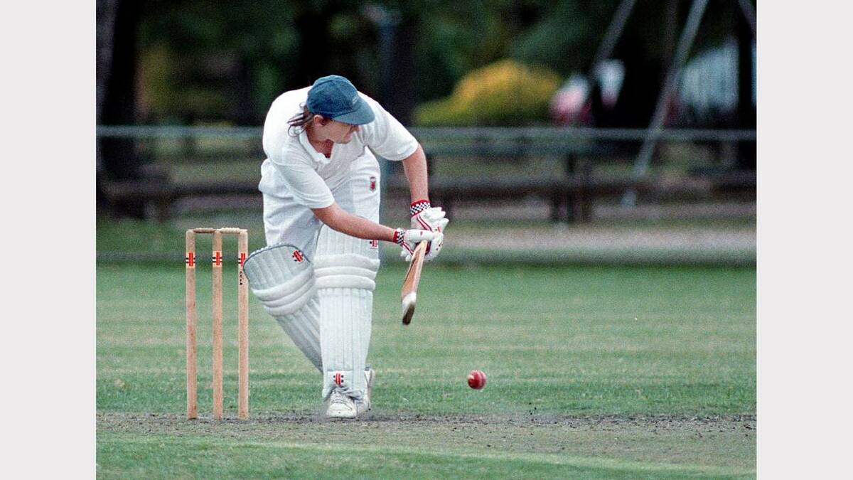SS&A batsman Haig Kelly turns one off his legs against North Albury. Picture: KATE GERAGHTY