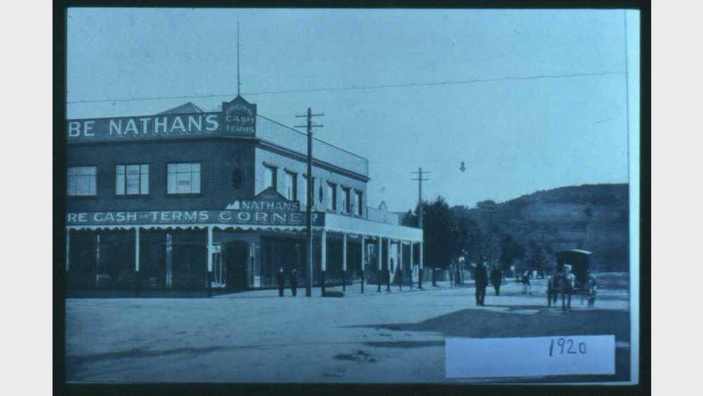 Nathan’s Corner as it looked in 1920 (corner of Dean and Townsend streets).