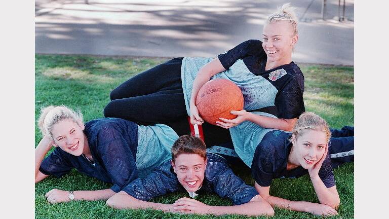 May 1998: Part of the NSW U18 basketball squad with Lauren Jackson, Chelsea Grant and Brodey Ball.