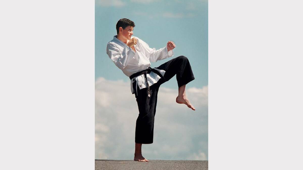 East Albury's Anthony Sitar, 18, is about to compete in a martial arts/karate championships in Sydney. Picture: PETER BATSON