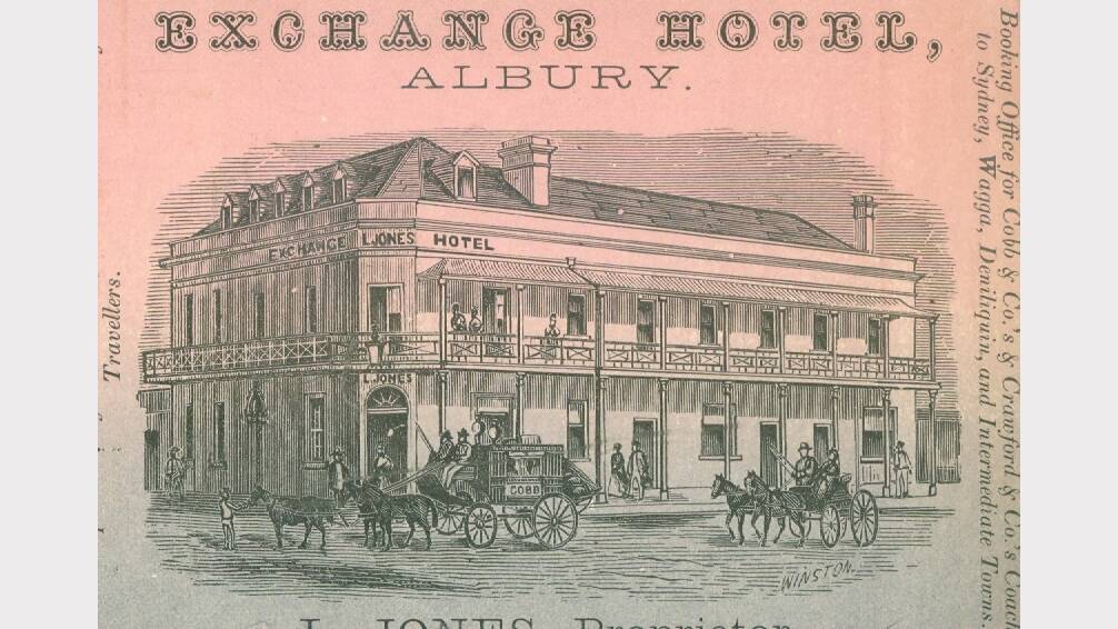 Lewis Jones’ Exchange Hotel, demolished in Thirties for Farmers and Graziers woolstore.