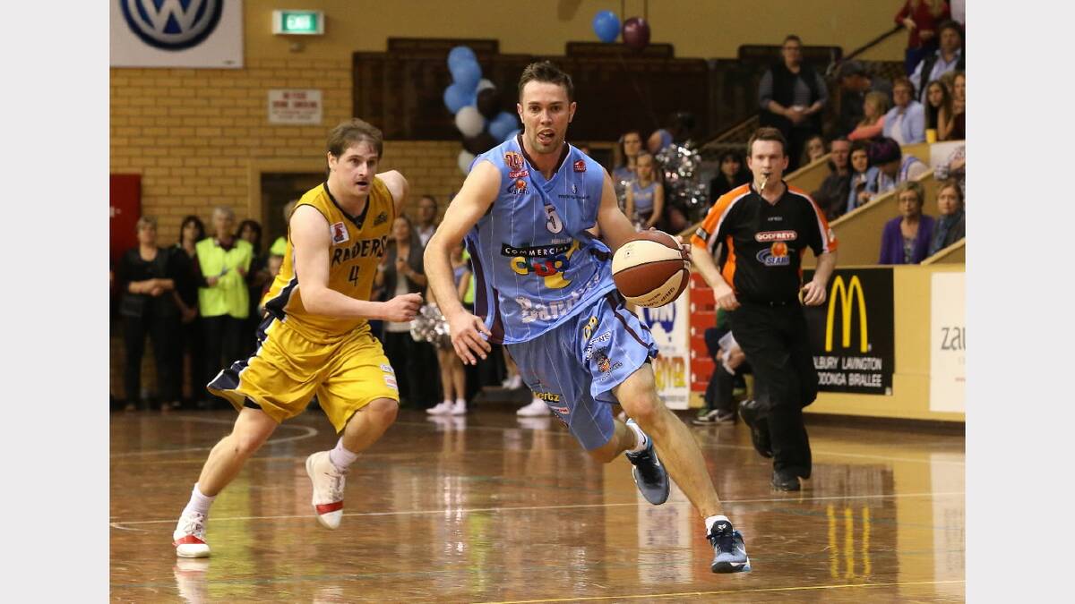 September 2012: In the open court ahead of Knox's Sean Carroll during the Bandits' conference championship win.