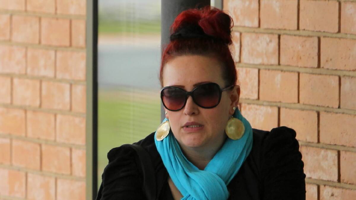 Renee Jones outside the inquest in Wodonga yesterday.