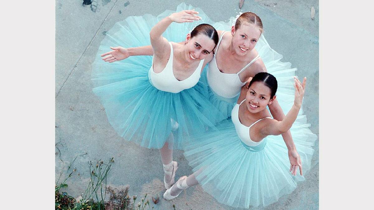 Danielle Lockhart,17, Lauren Richens, 17, and Imelda Guarin,16, passed the Royal Academy of Dancing Advanced exam. Picture: CHRIS McCORMACK 