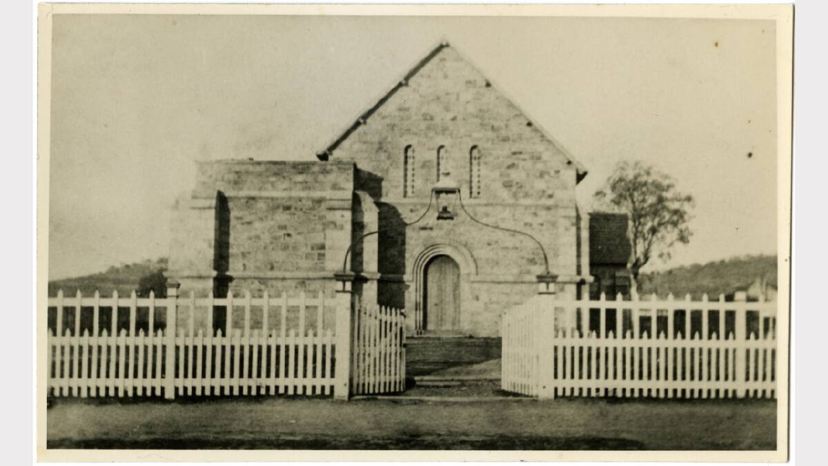 Early photograph of St. Matthew's Church of England in Kiewa Street, Albury. The church was designed by Edmund Blackett. The first rector, Henry Elliot, died before the church was opened in 1859. The church had an earthen floor and calico instead of glass in the windows. All that remains of the Blackett church is the front porch. Picture: ALBURYCITY COLLECTION