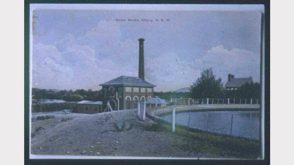 Albury waterworks about 1900.