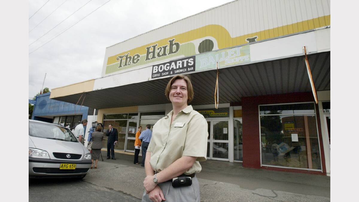 Cr Alice Glachan outside The Hub Arcade in Albury that is about to be demolished. Picture: PETER MERKESTEYN