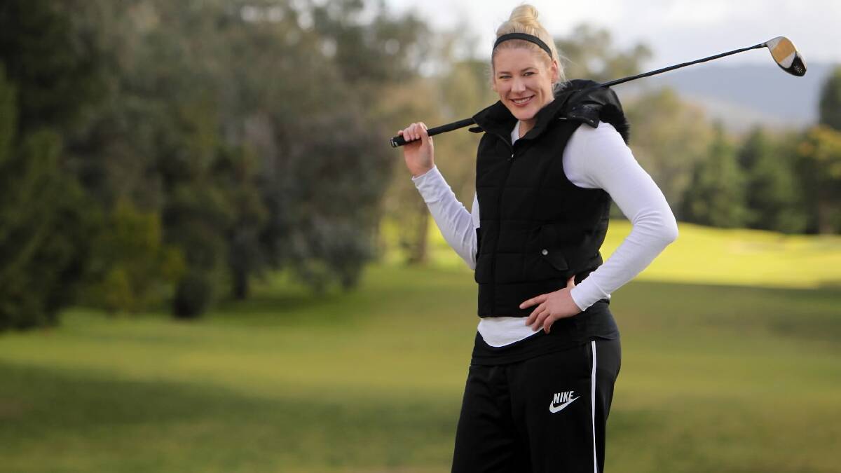 Lauren Jackson says she’s excited about her charity golf day on September 13. Picture: MARK JESSER
