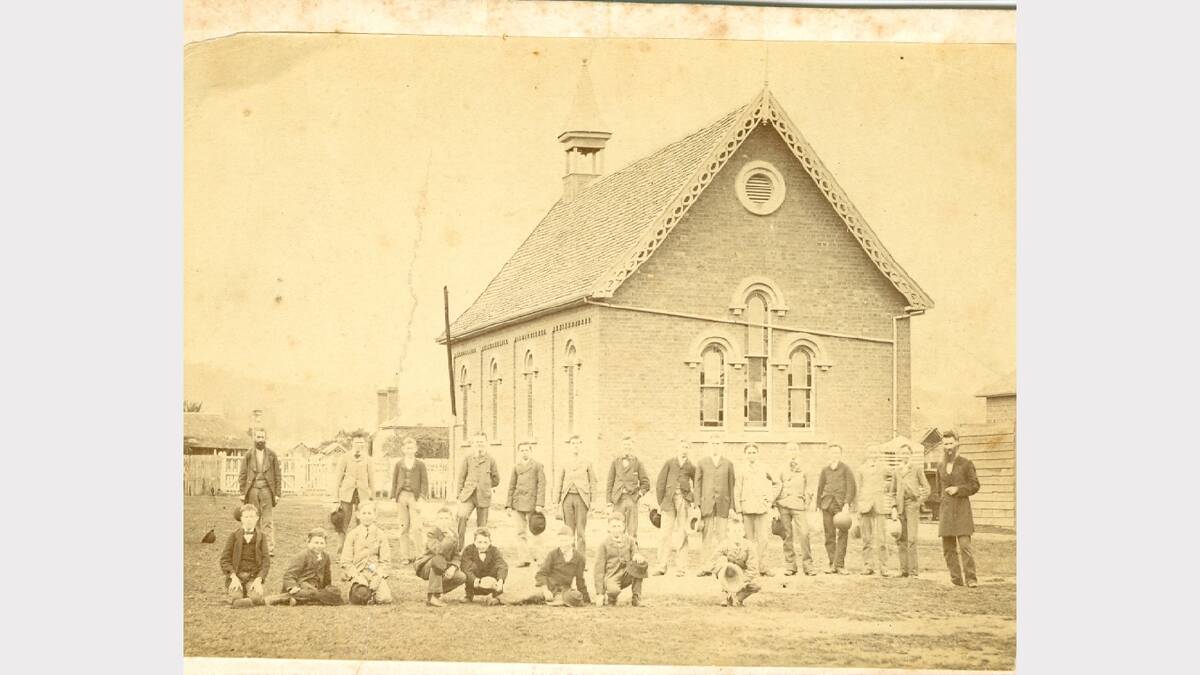 An Anglican grammar school in Olive Street (where police station now stands) about the 1880s.