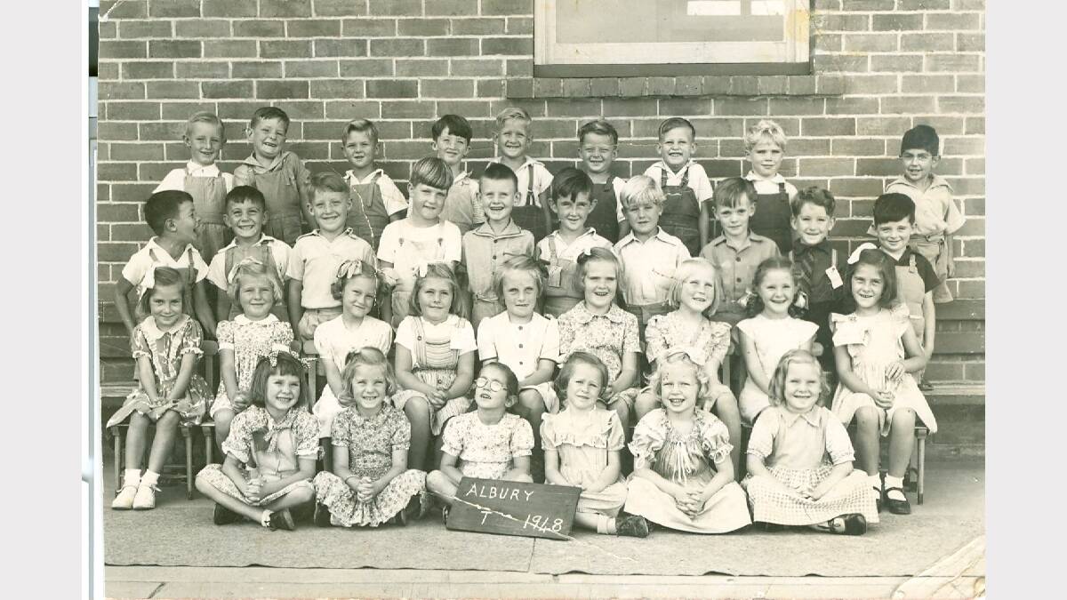 Albury Public School's Class 1 in 1948.