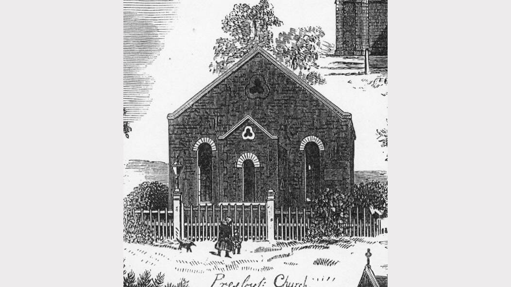 The first Presbyterian Church in Smollett Street, later the site of St Patrick’s Hall.