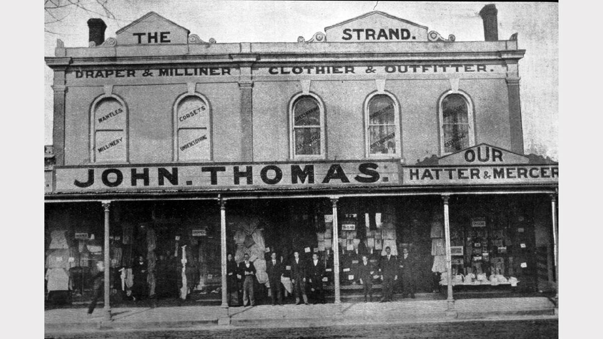 John Thomas’ clothing store in Dean Street early 20th century.