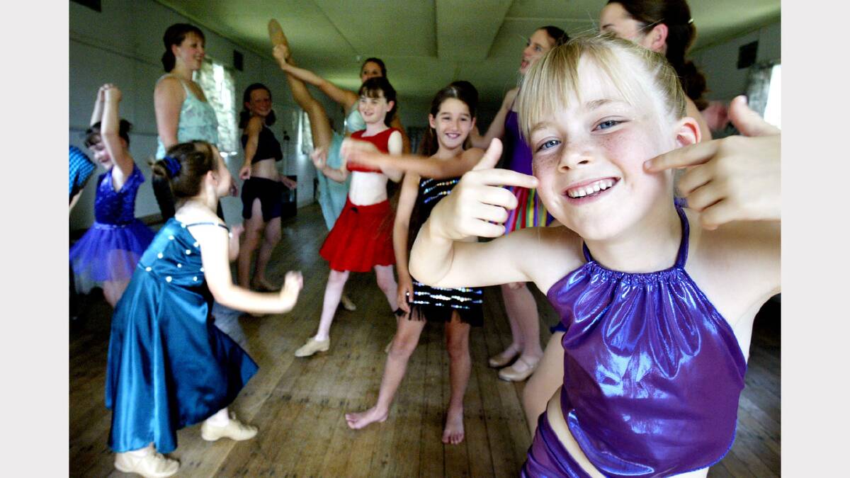 Escape to Dance will be holding a concert at Tangambalanga. Dress rehearsal with Emma Hadley, 7, at the front. Picture: KYLIE GOLDSMITH