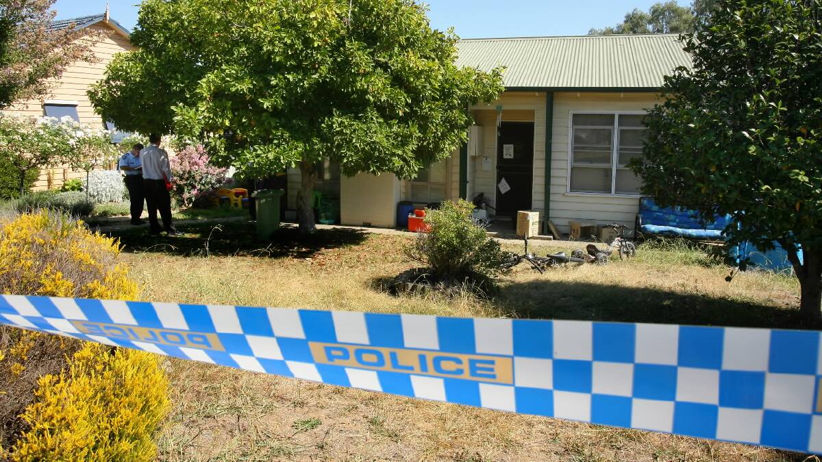 The Myrtleford house under which the remains of toddler Daniel Thomas were found in 2008.