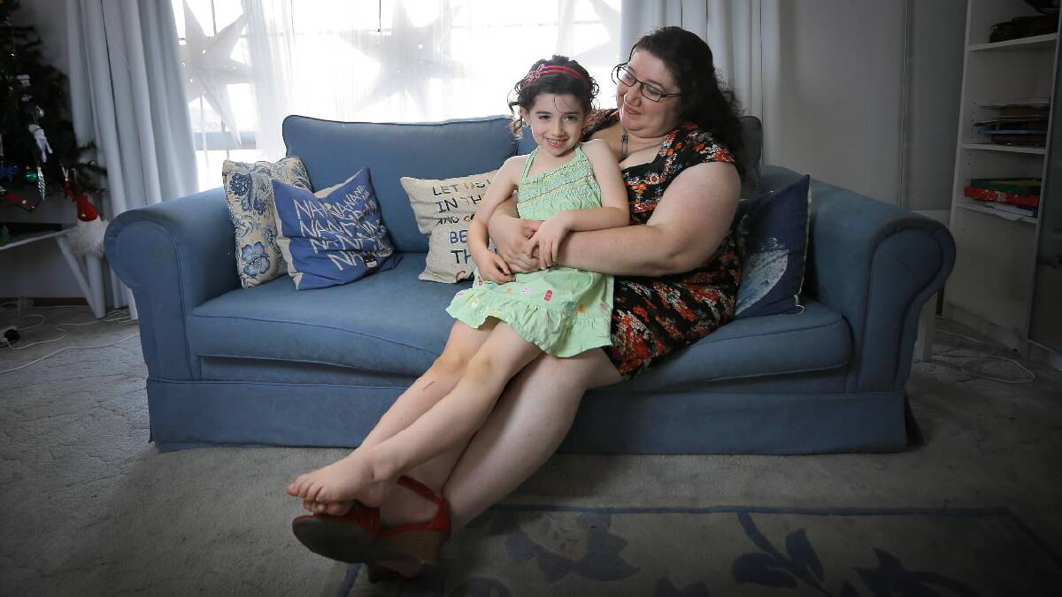 Melanie Martinelli — with daughter Cassie Martinelli-Walsh, 6 — hopes her new group will help women with Aspergers. Picture: Tara Goonan