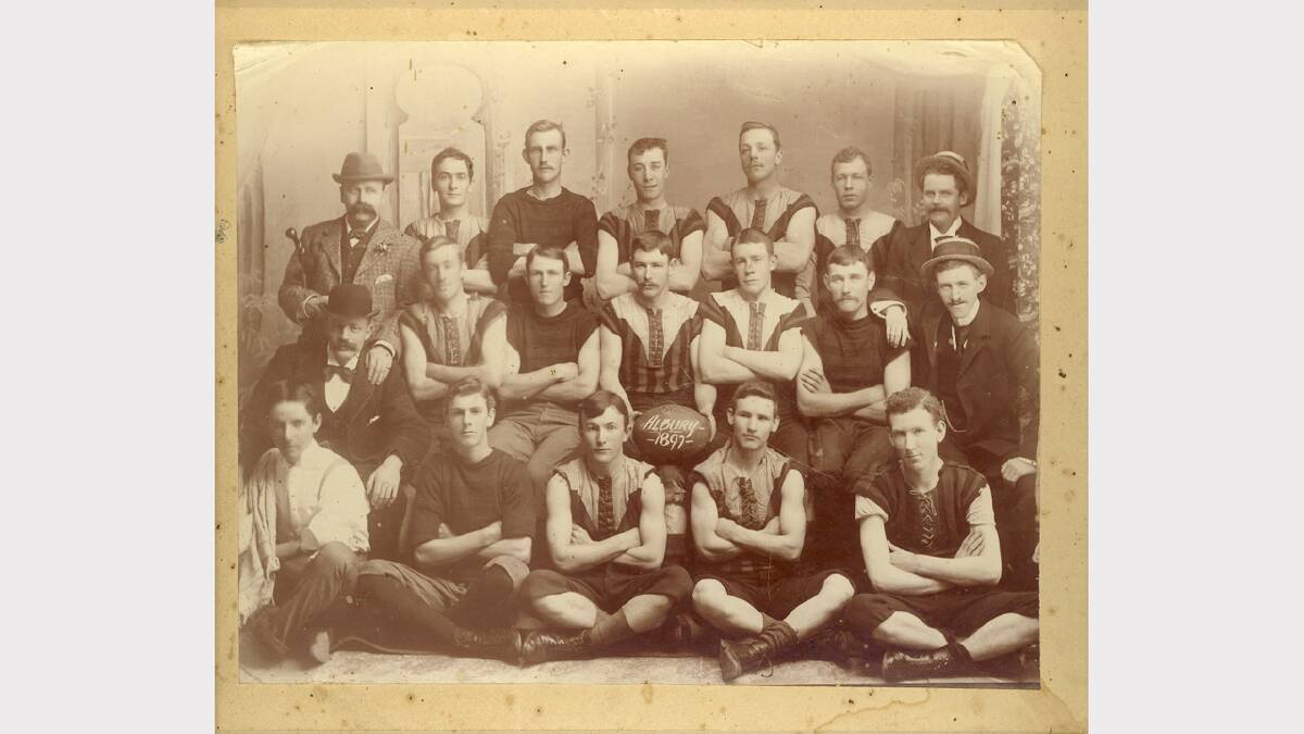 Albury football team, 1897. Picture: ALBURYCITY COLLECTION