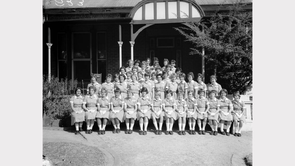 Woodstock Girls School's senior choir after four wins in the Albury Eisteddfod, 1962.