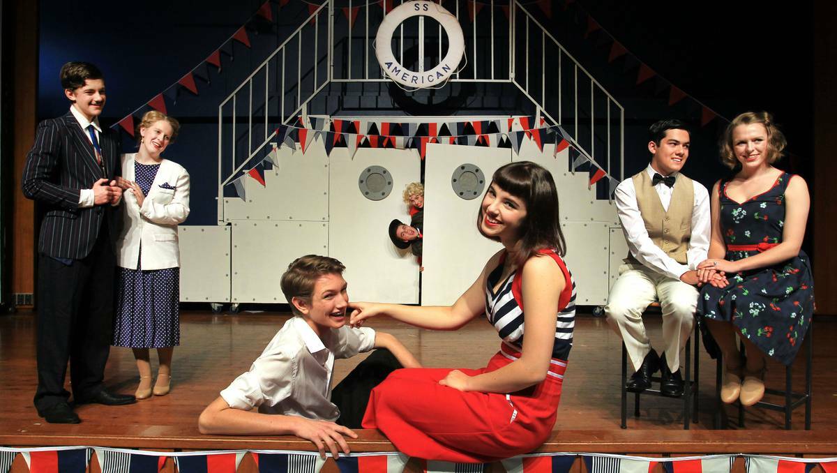 Smith’s Hill High School students hark back to 1930s America, Broadway-style, in their dress rehearsal of Anything Goes. Pic: Illawarra Mercury