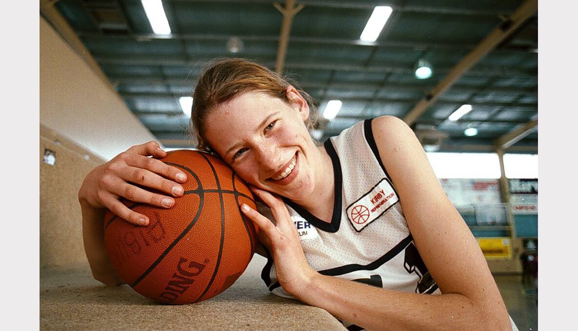 Lauren Jackson, 14, in Albury after being named in the Australian youth team.