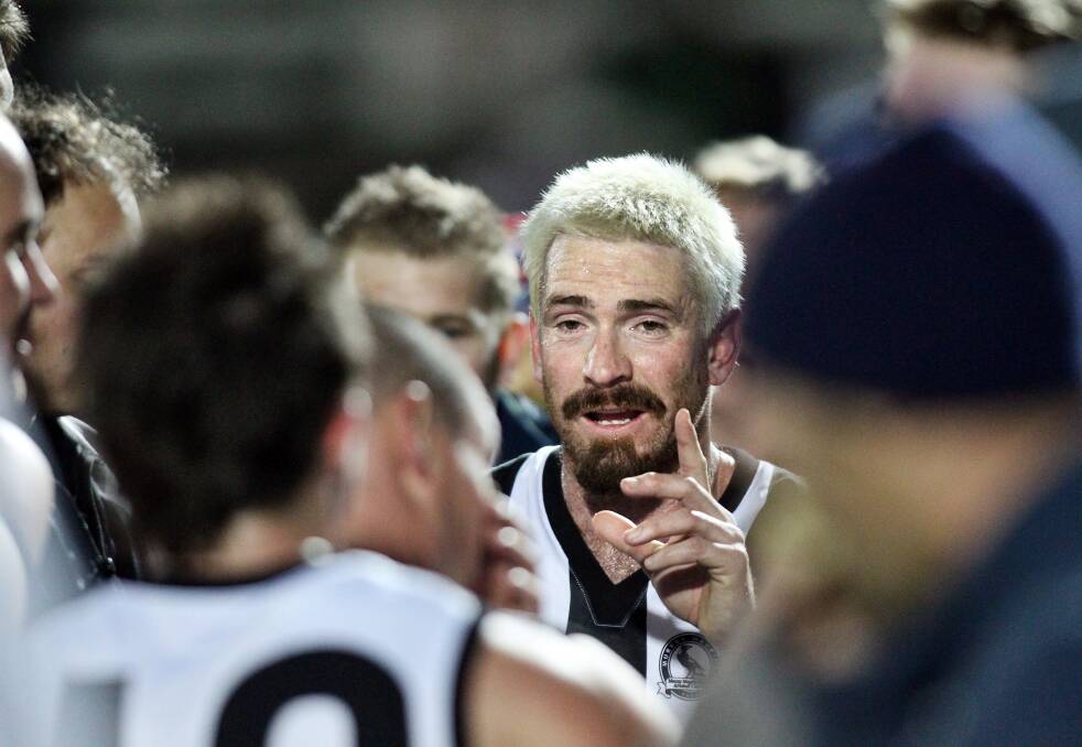 ROBBED AND FLOGGED: As well as reporting the theft of his wedding, Jason Akermanis also had a dirty day on the field. His team for the night, The Murray Magpies were trounced by 92 points.