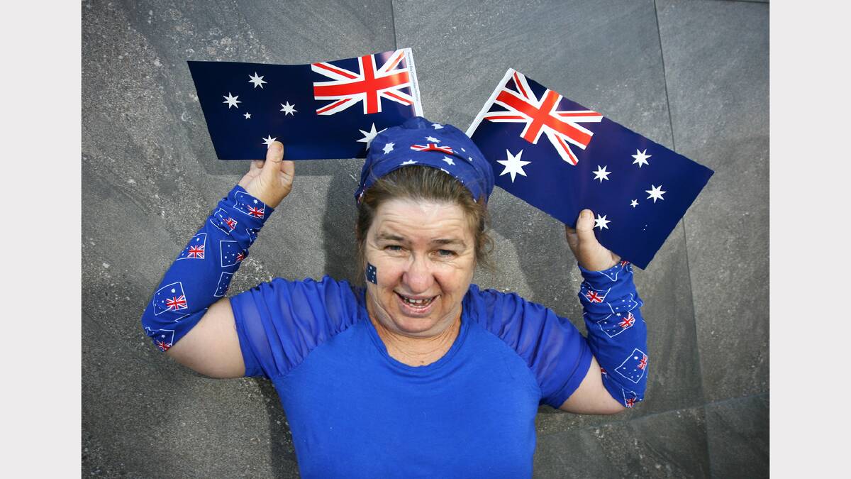 Wodonga, The Cube. Australia Day Celebrations. Lyn Reynolds, of Wodonga.