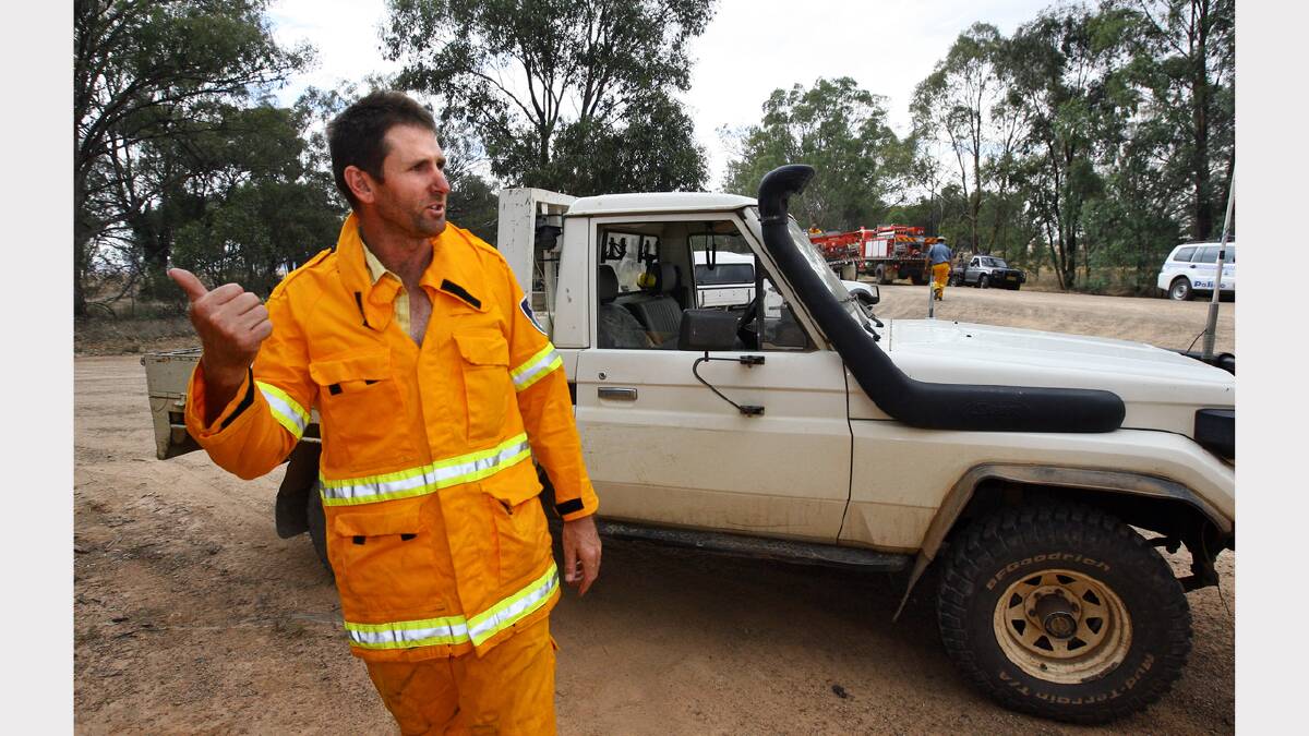 Munyabla fire captain Daniel Klemke, whose property was burned by the fire. PHOTOS: Ben Eyles.