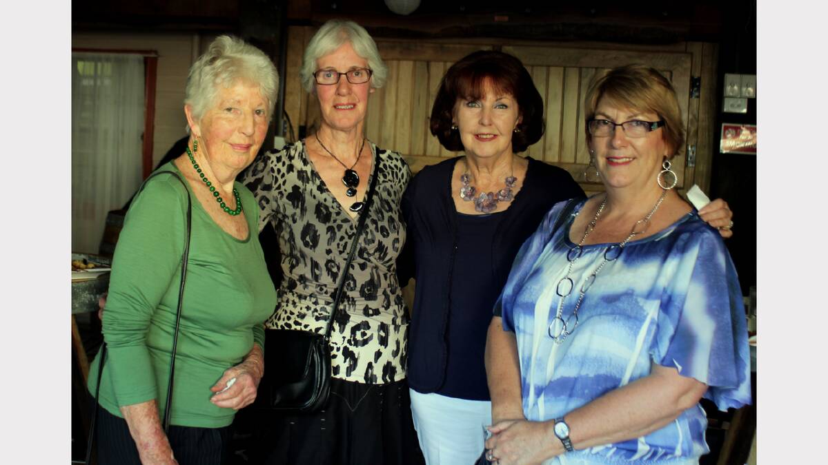 Jane Sutherland, Sylvia Mackenzie, Barbara Manley and Debra Hargreave at the Thurgoona Community Centre's Christmas party for volunteers at La Maison.