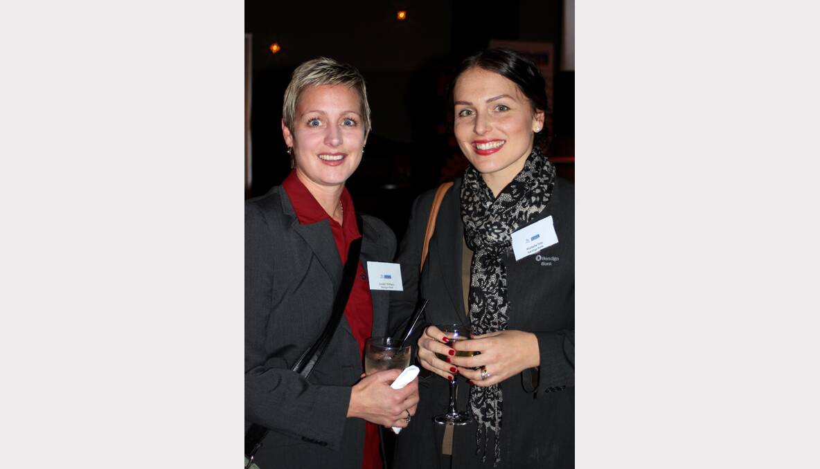  Lyndall Withers and Michelle Ross at the launch of Young Business Edge at the Bended Elbow.