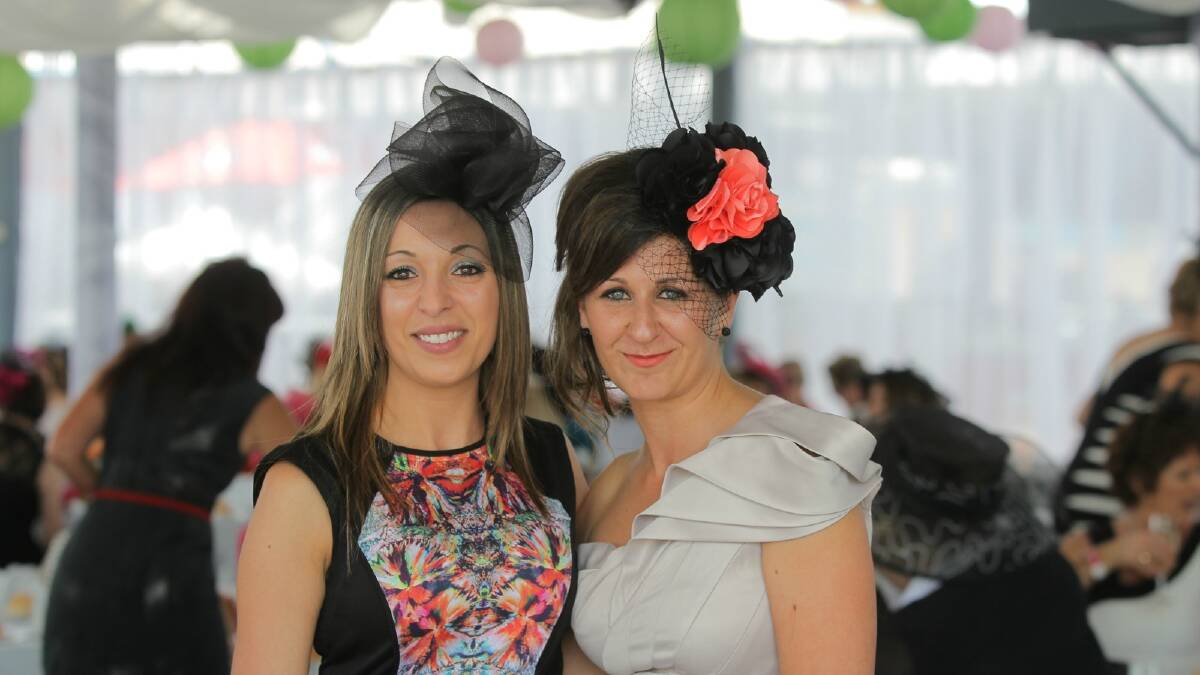 OAKS DAY FASHION: Marquee styles at Albury today. 