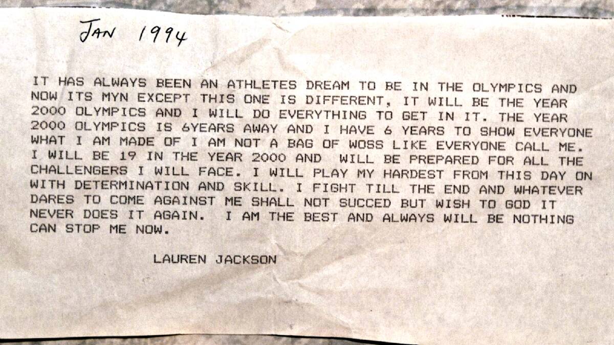 At 12 years of age, Lauren Jackson made this incredible pledge to herself.