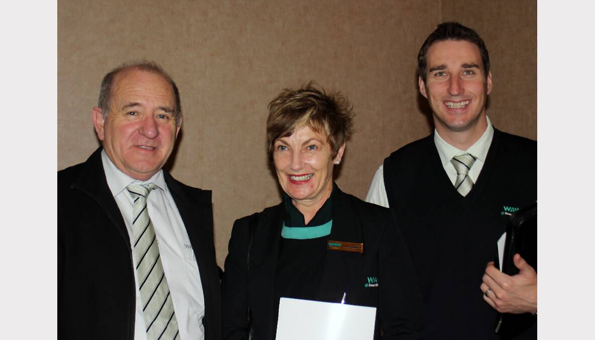 Phil Gavin, Jenny Nagle and Michael Mack at the No Interest Loans event at the Commercial Club, Albury.
