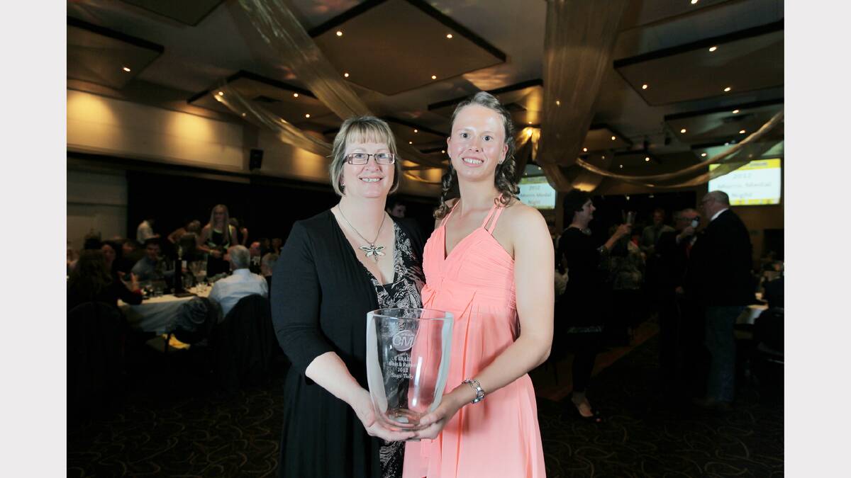  C grade best and fairest Staci Tully with her mum Andrea.