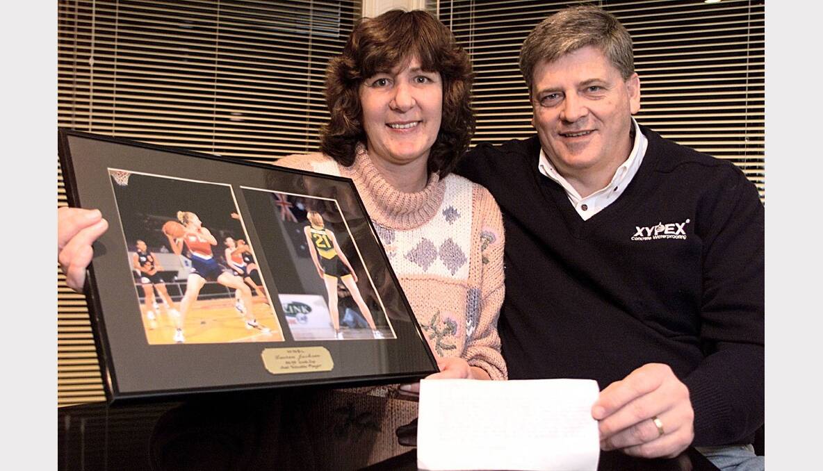 Jackson's parents Gary and Maree in 2000 after Lauren was selected in her first Olympic games.