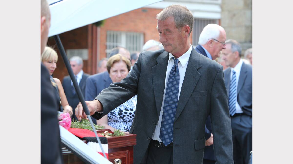 Funeral for John Roach. PICTURES: Kylie Esler.