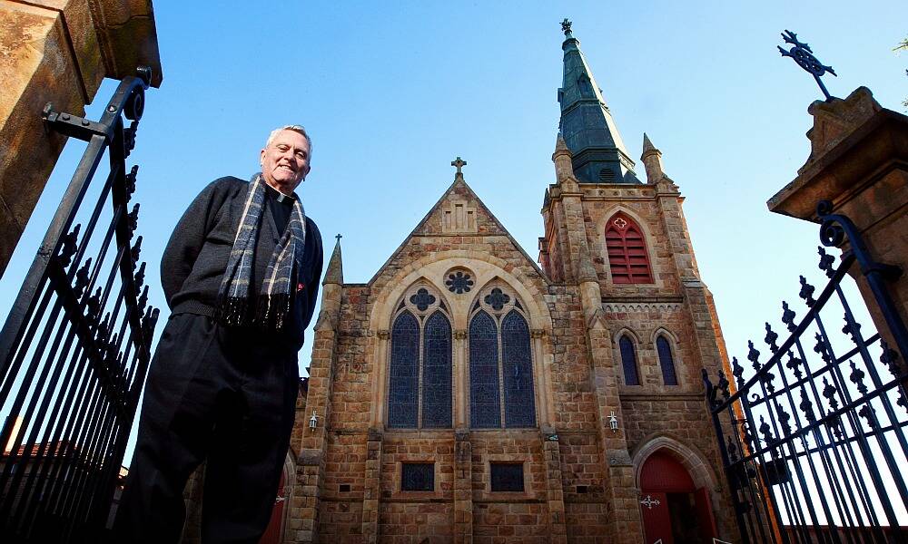 Monsignor John White from St Patrick’s Catholic Church, Wangaratta, is retiring next month. Picture: JOHN RUSSELL