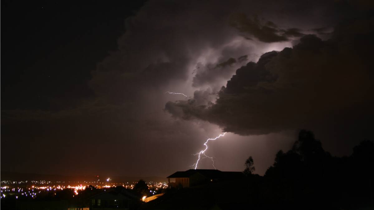 Lachlan Pollard sent us these great lightning photos from Donnington Drive, Wodonga.