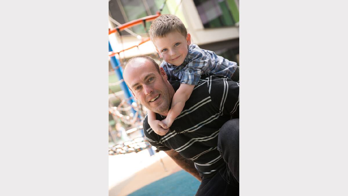 Joel, 5, was injured when he went under his father's ride-on mower. PICTURES: Royal Children's Hospital, Melbourne.