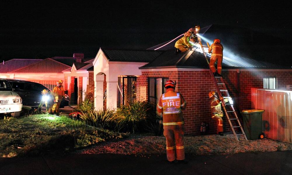 A Wodonga is family is lucky to still have their home. PICTURE: Mark Jesser.