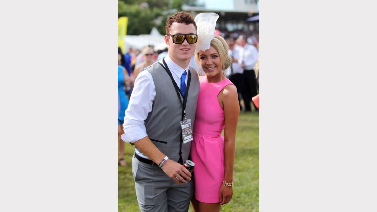 Hannah Beasley and Will Beasley, of Albury, at the Albury Gold Cup.