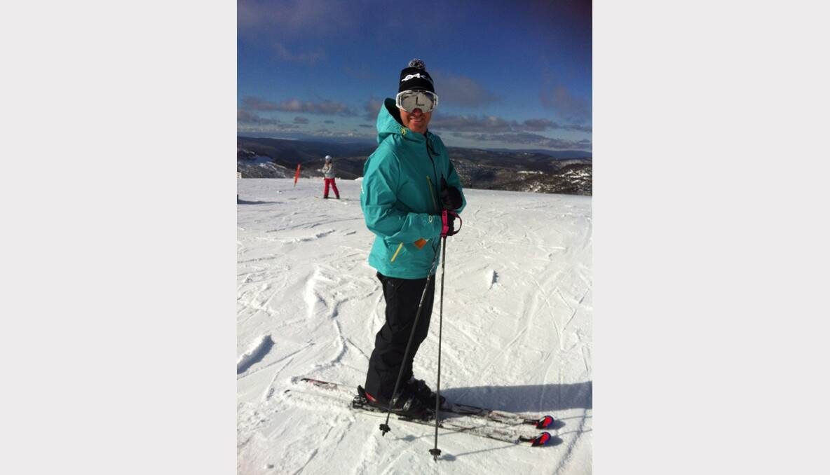 HAYDOS IN THE NORTH EAST: Hayden about to hit the slopes at Mount Hotham