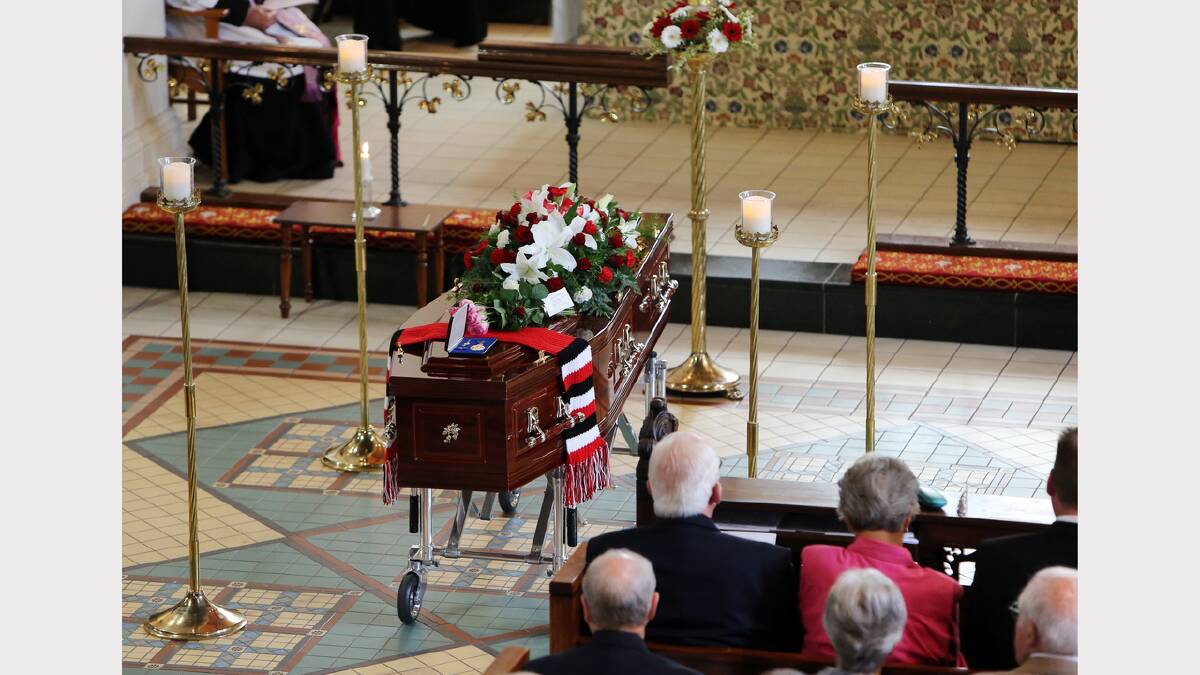 Funeral for John Roach. PICTURES: Kylie Esler.