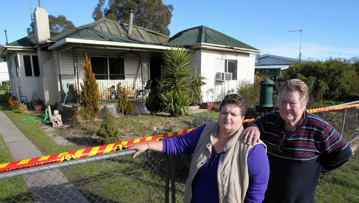 Jeanette and Lewis Lyons are devastated after fire gutted their home. Pictures: Mark Jesser