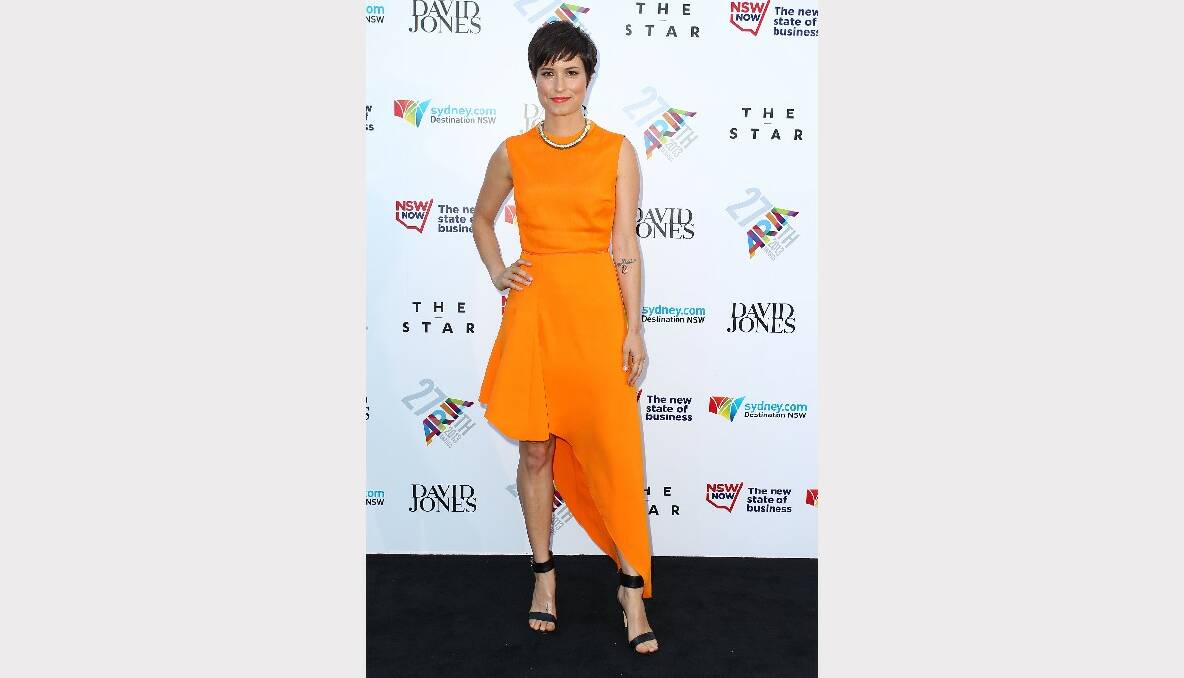 Missy Higgins arrives at the 27th Annual ARIA Awards. Picture: GETTY IMAGES