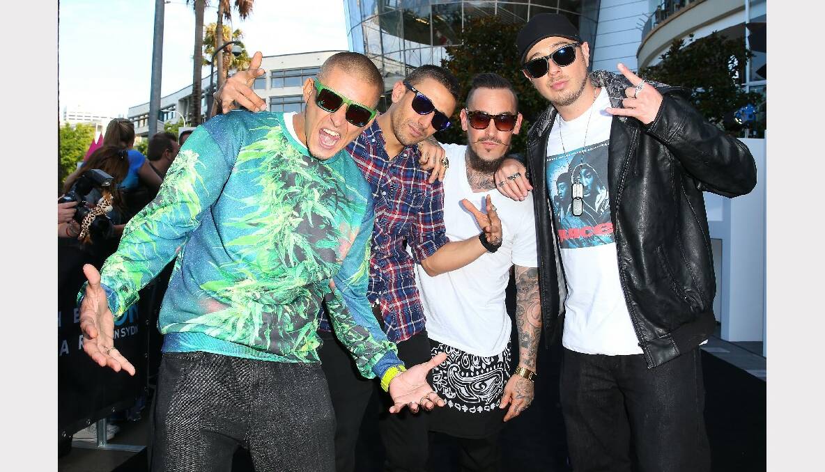 Bliss n Eso arrive at the 27th Annual ARIA Awards. Picture: GETTY IMAGES